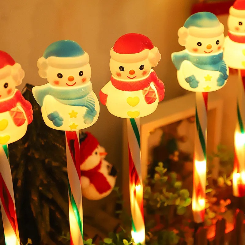 Outdoor Power For Xmas Lights - Outdoor Solar Powered LED Lamp Santa