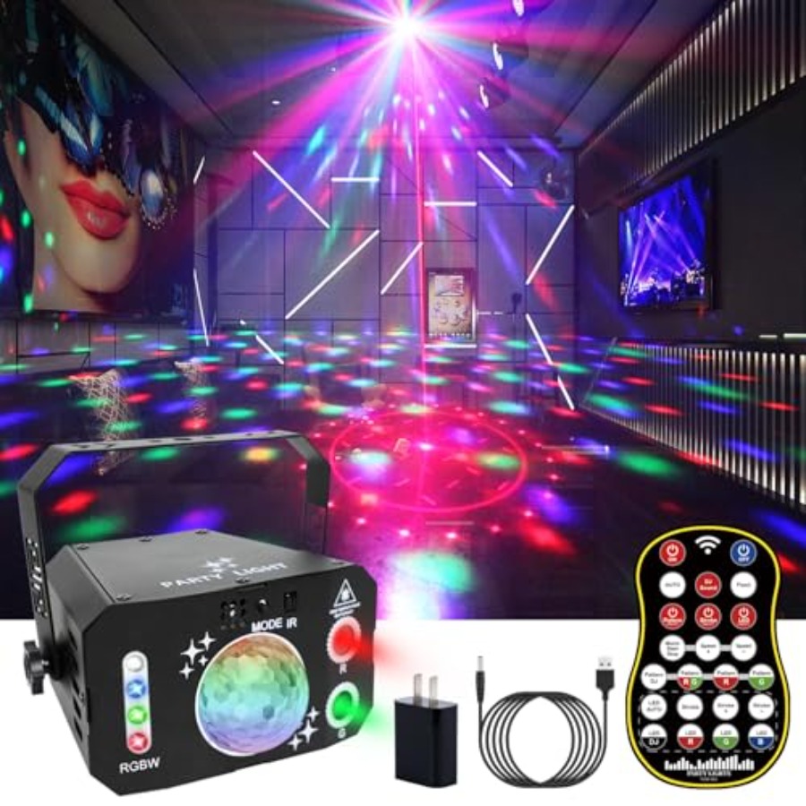 Outdoor Power For Xmas Lights - 7 Lens Disco Ball LightsUSB Powered