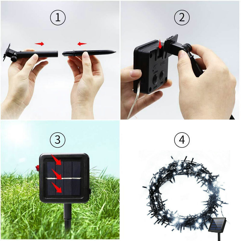 Solar Powered Fairy string Lig - Outdoor Power For Xmas Lights ulasan dan harga