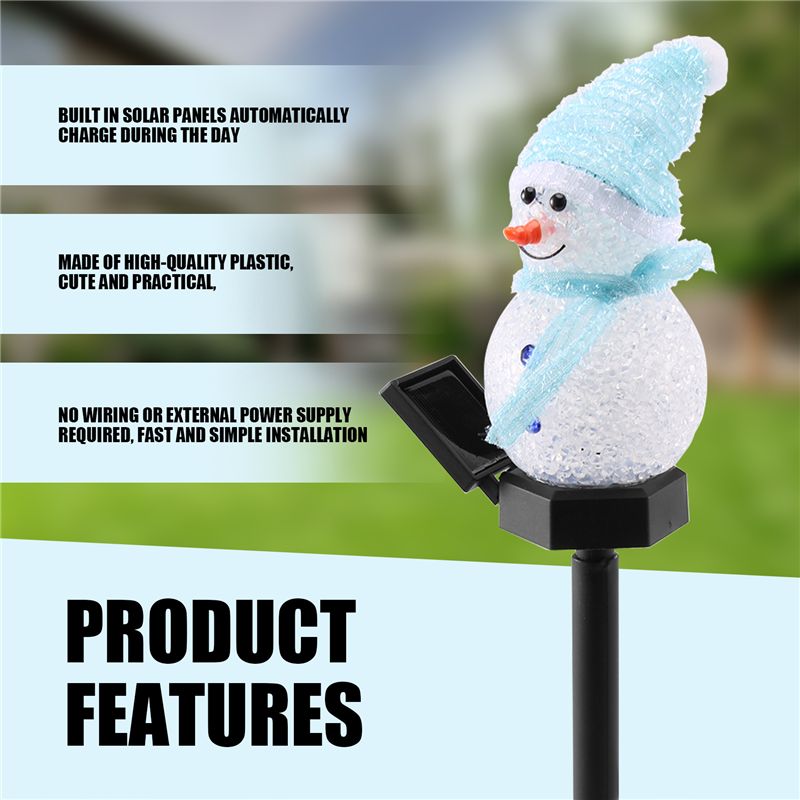 AT29-Snowman Solar Lights Chri - Outdoor Power For Xmas Lights ulasan dan harga