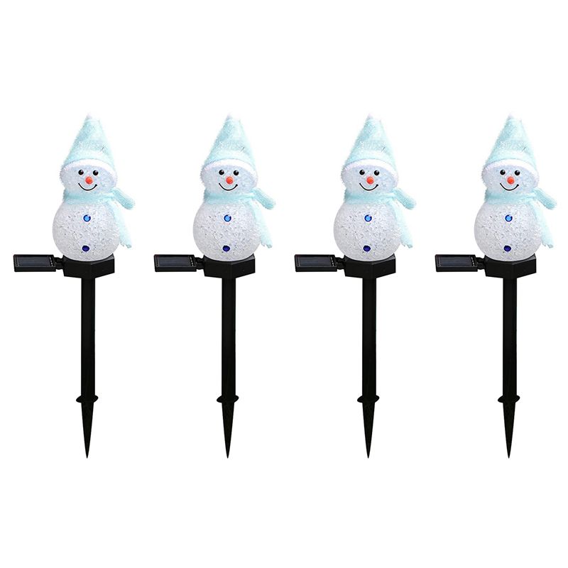 N84R 4X Snowman Solar Lights C - Outdoor Power For Xmas Lights ulasan dan harga