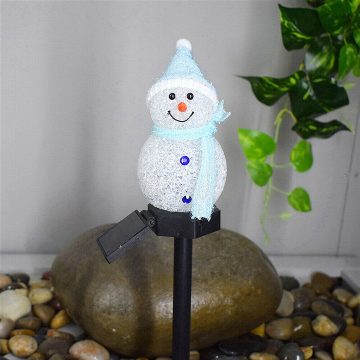 N84R 4X Snowman Solar Lights C - Outdoor Power For Xmas Lights ulasan dan harga