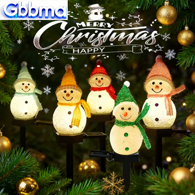 2 LED Snowman Solar Garden Lig - Outdoor Power For Xmas Lights ulasan dan harga