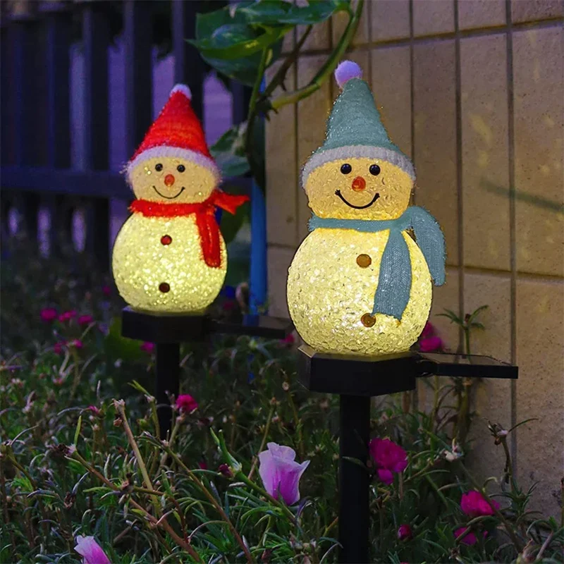 Solar LED Snowman Ambient Ligh - Outdoor Power For Xmas Lights ulasan dan harga