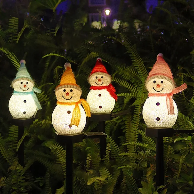 Solar LED Snowman Ambient Ligh - Outdoor Power For Xmas Lights ulasan dan harga