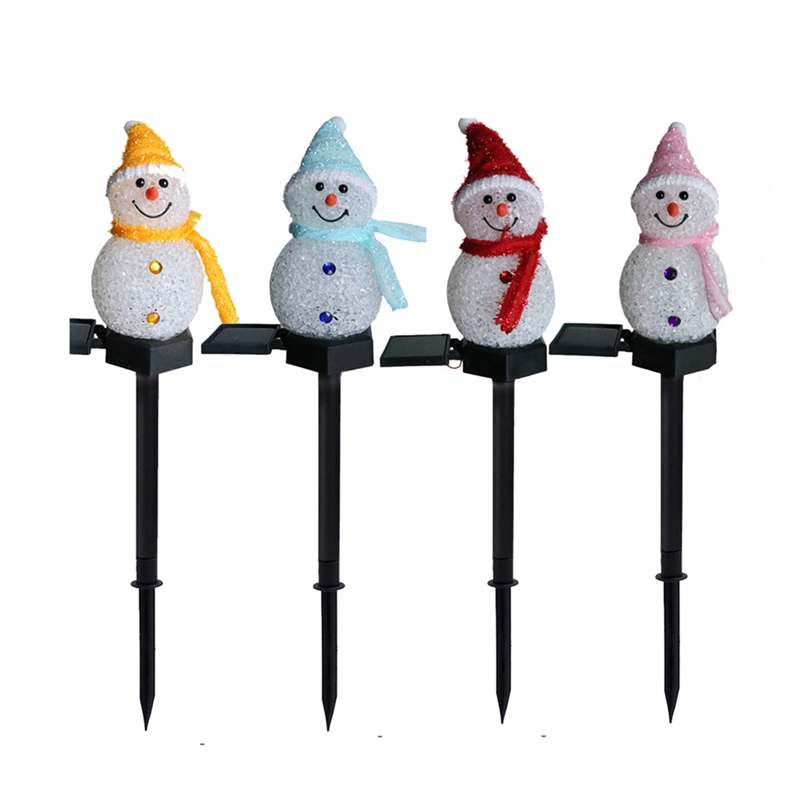 LED Snowman Solar Garden Light - Outdoor Power For Xmas Lights ulasan dan harga