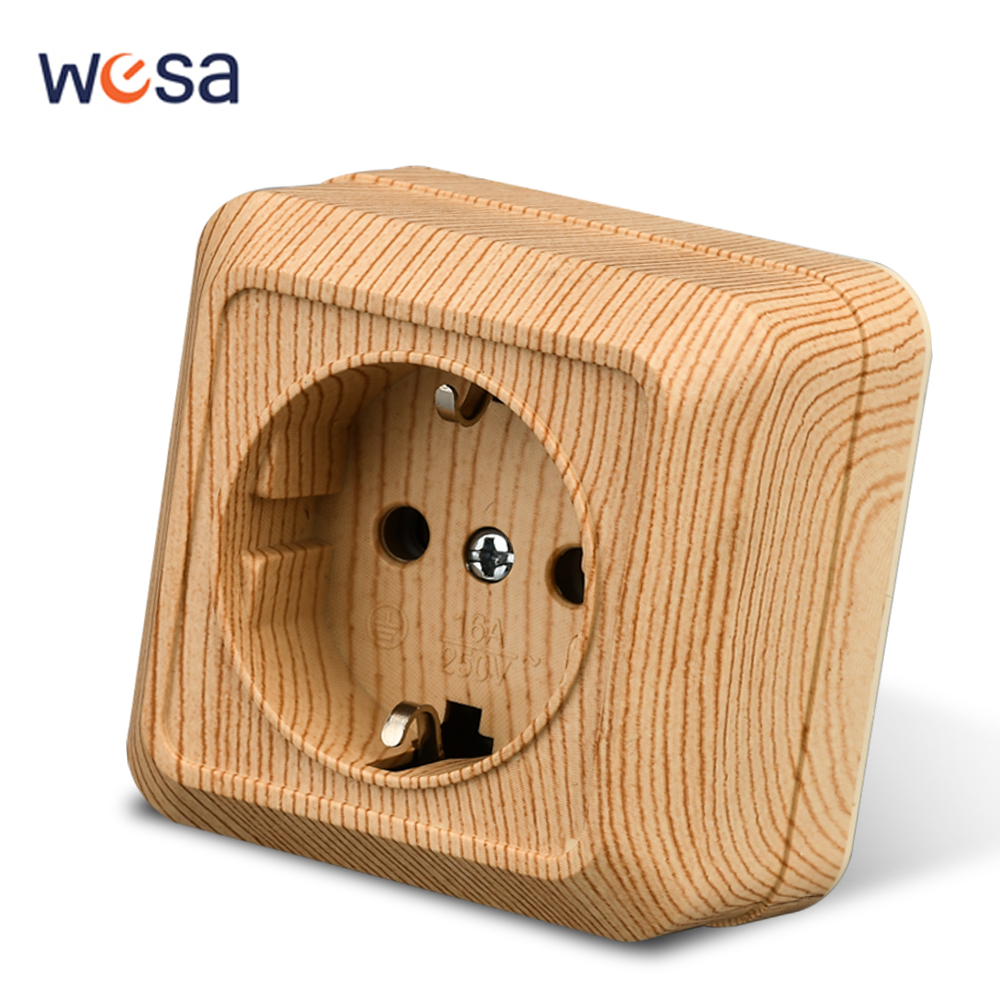 WESA Wood Wall Surface Socket  - Outdoor Power Plus ulasan dan harga