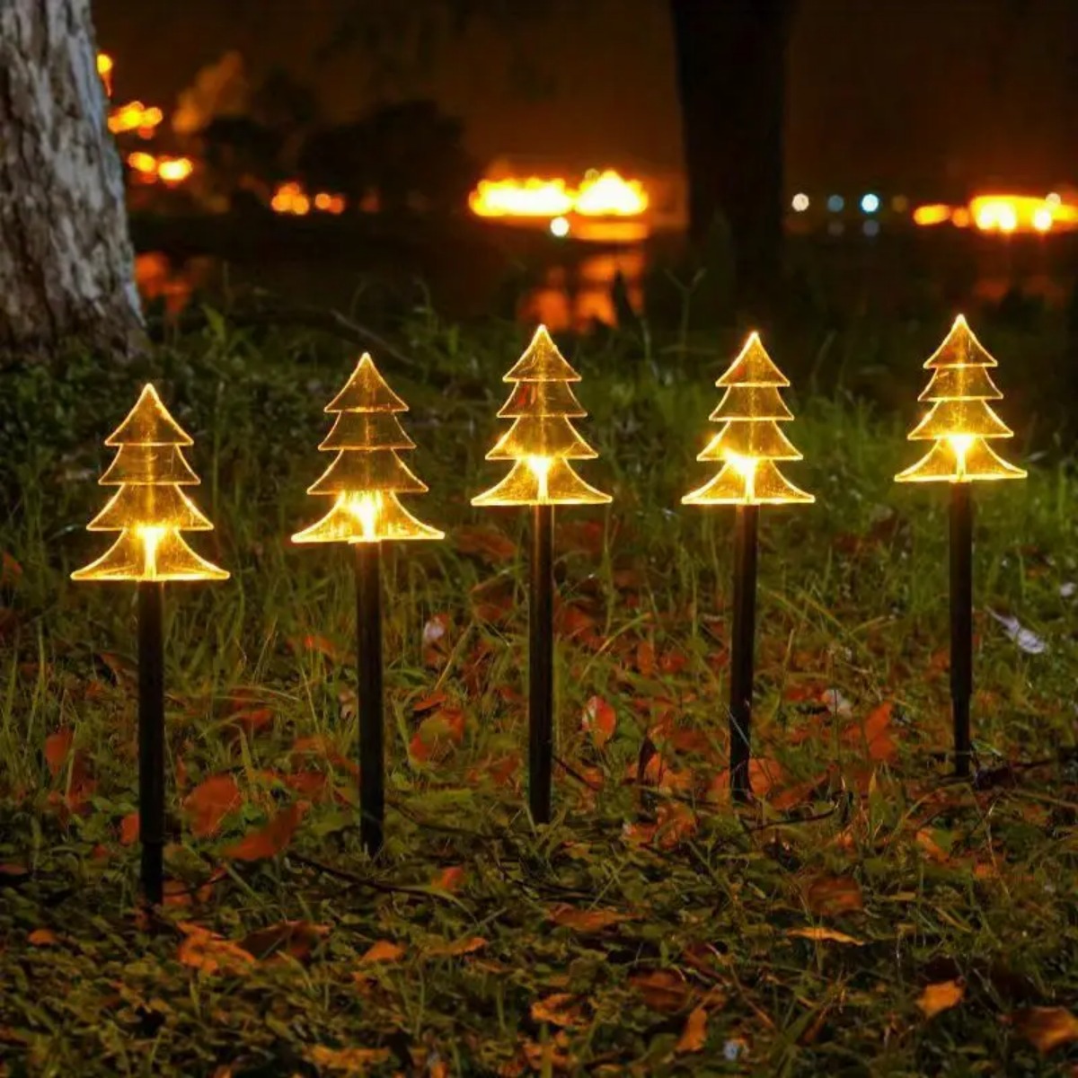 5Pcs Christmas Pathway Lights  - Outdoor Power For Xmas Lights ulasan dan harga