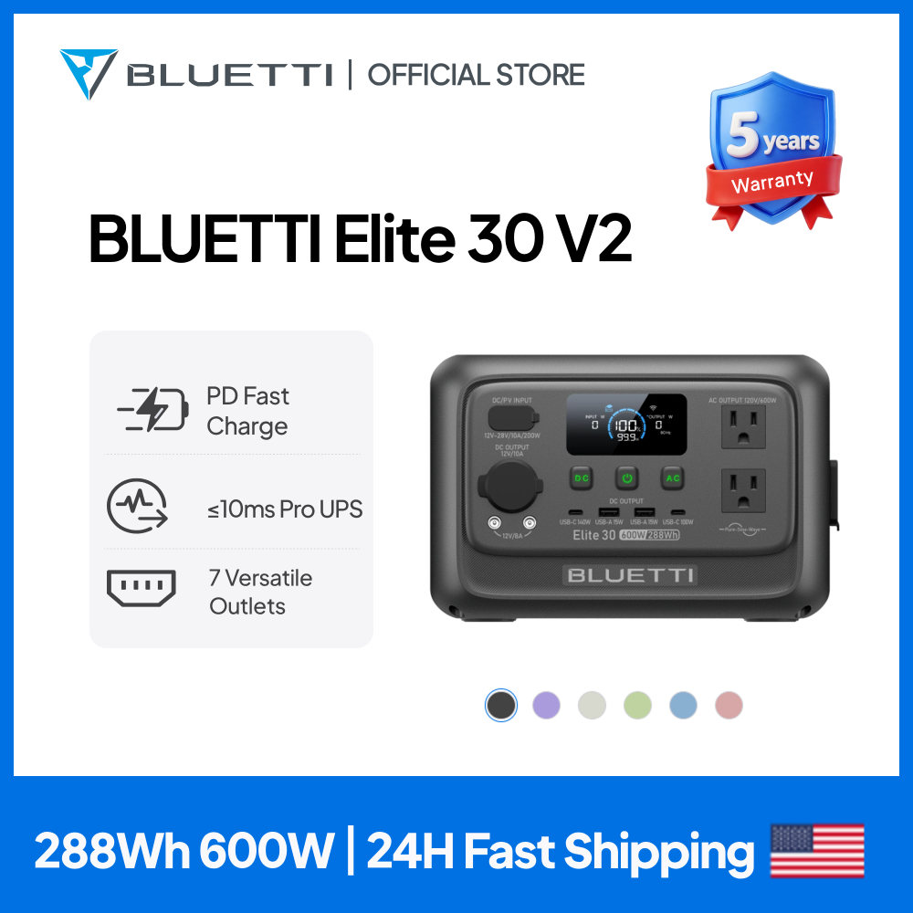 【Renew】BLUETTI Elite 30 V2 Por - Outdoor Powerwall ulasan dan harga