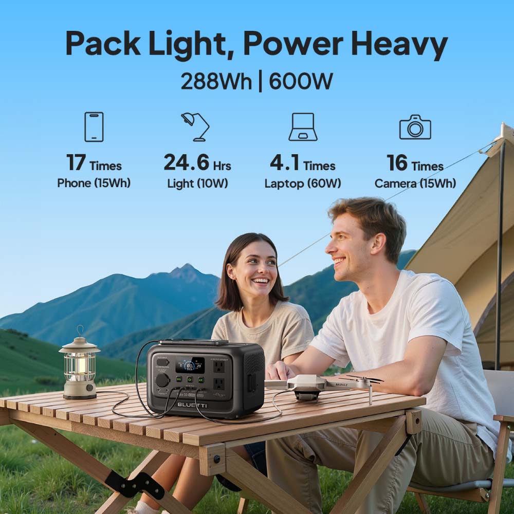【Renew】BLUETTI Elite 30 V2 Por - Outdoor Powerwall ulasan dan harga