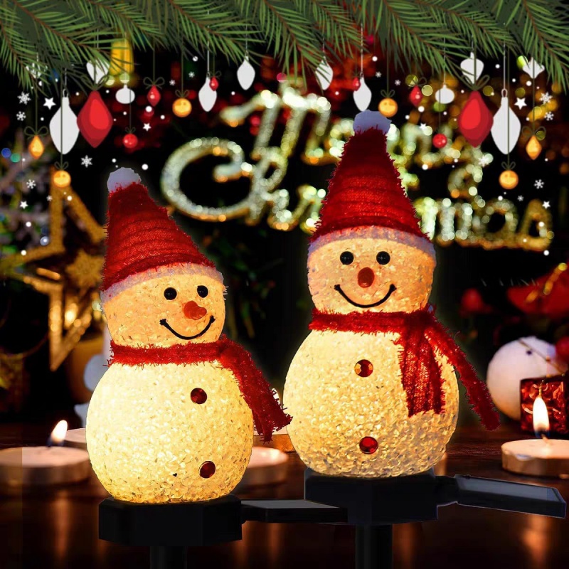 LED Snowman Solar Garden Light - Outdoor Power For Xmas Lights ulasan dan harga