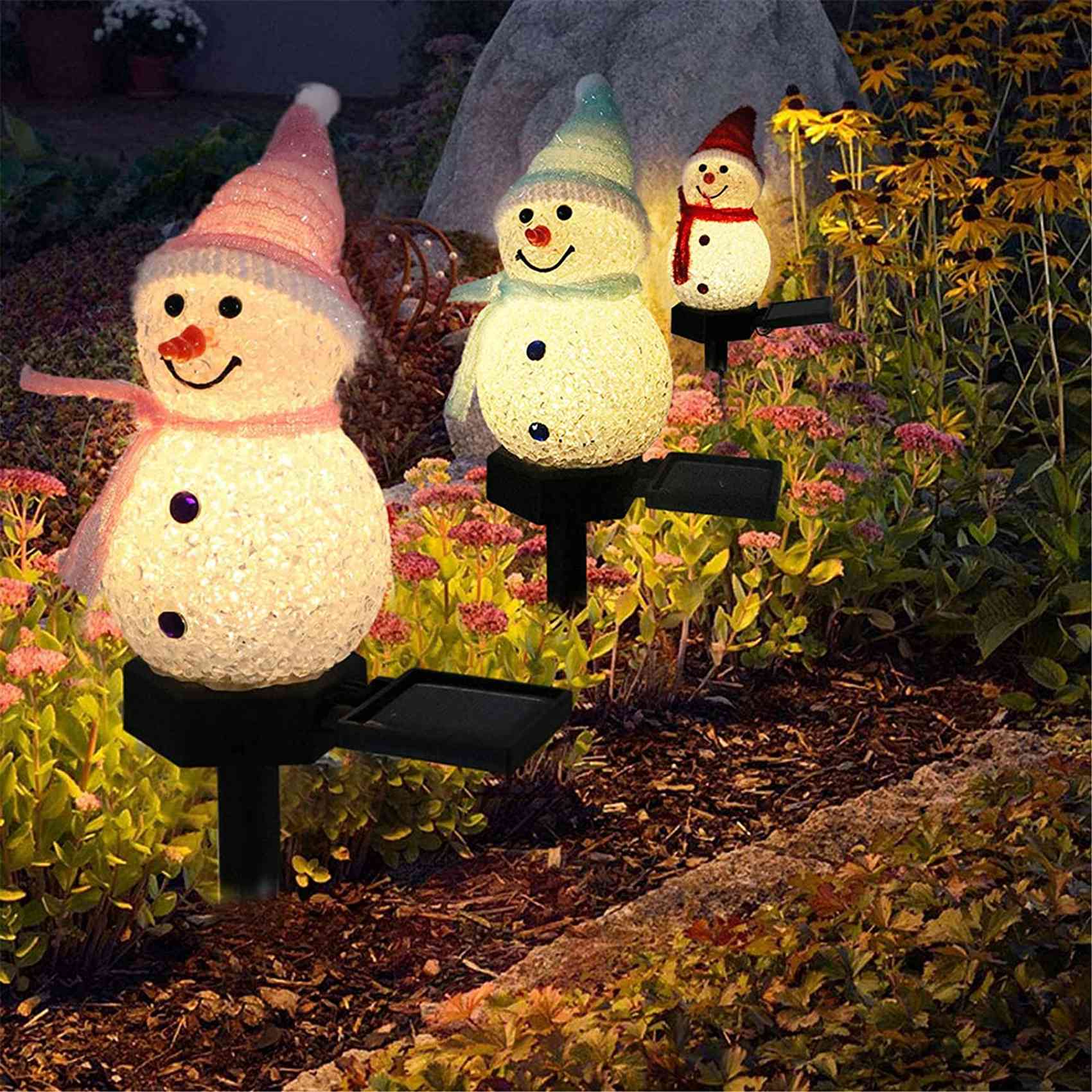 ABAH-Snowman Solar Lights Chri - Outdoor Power For Xmas Lights ulasan dan harga