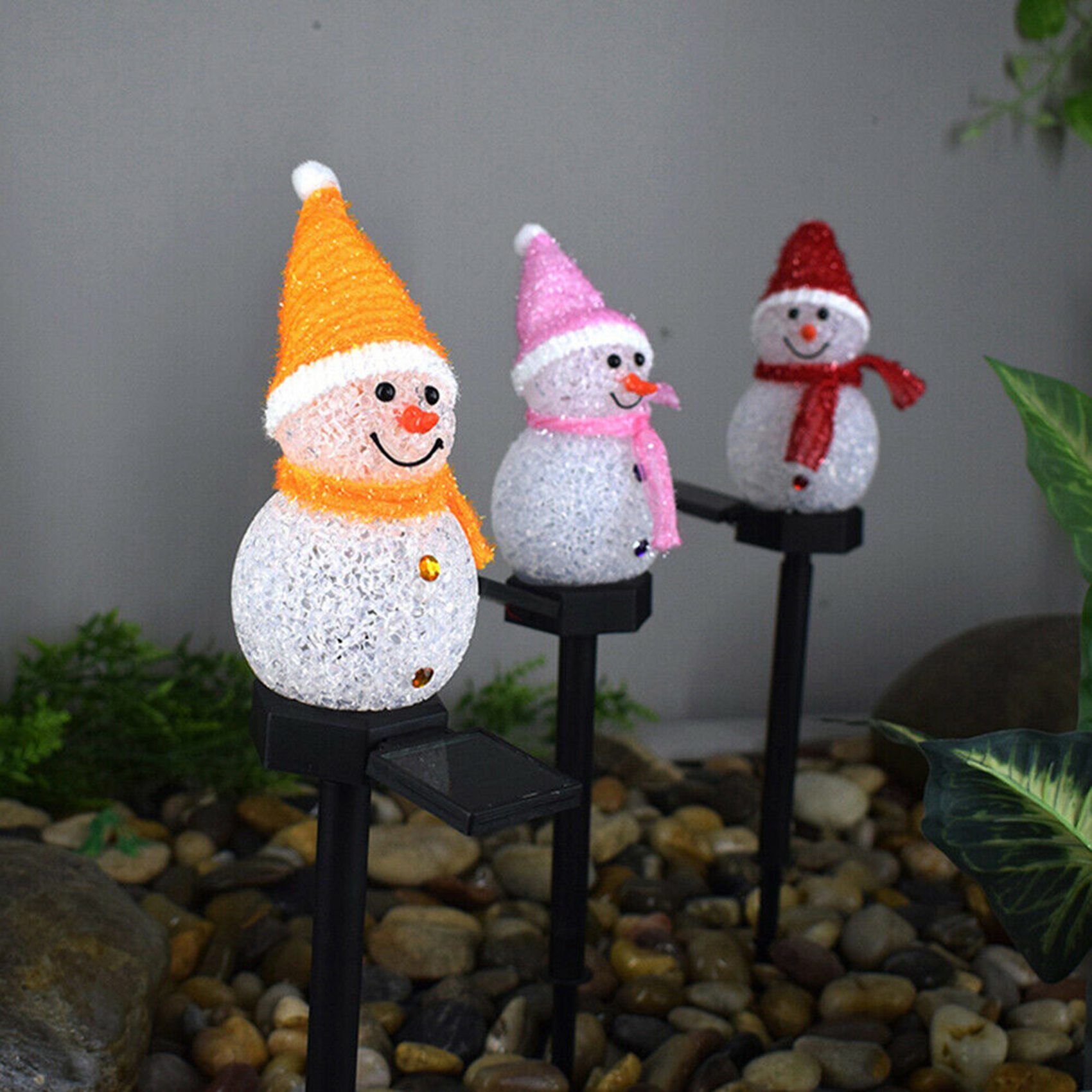 ABAH-Snowman Solar Lights Chri - Outdoor Power For Xmas Lights ulasan dan harga