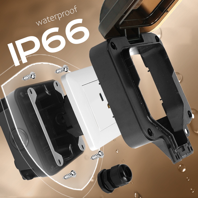 Avoir IP66 Wall Waterproof Soc - Outdoor Power Plus ulasan dan harga