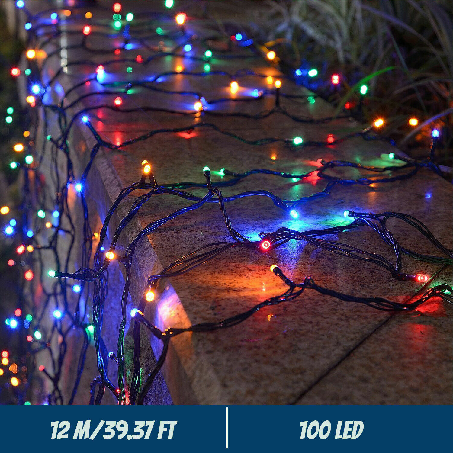 LED Solar String Lights 300LED - Outdoor Power For Xmas Lights ulasan dan harga