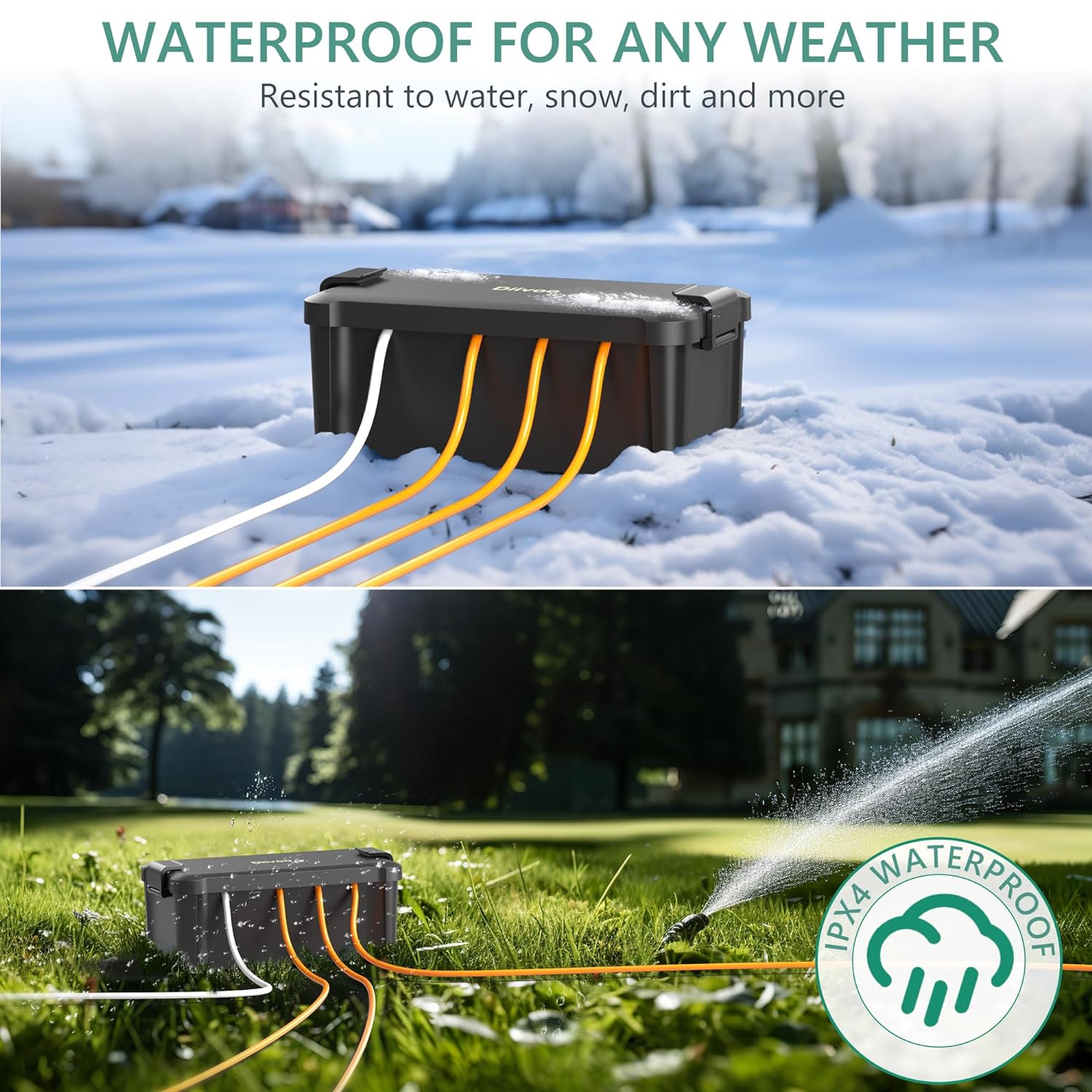 Diivoo Outdoor Waterproof Elec - Outdoor Power Adapter ulasan dan harga