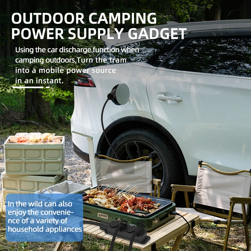 Portable 16A 4KW V2L Cable Ele - Outdoor Powerwall ulasan dan harga