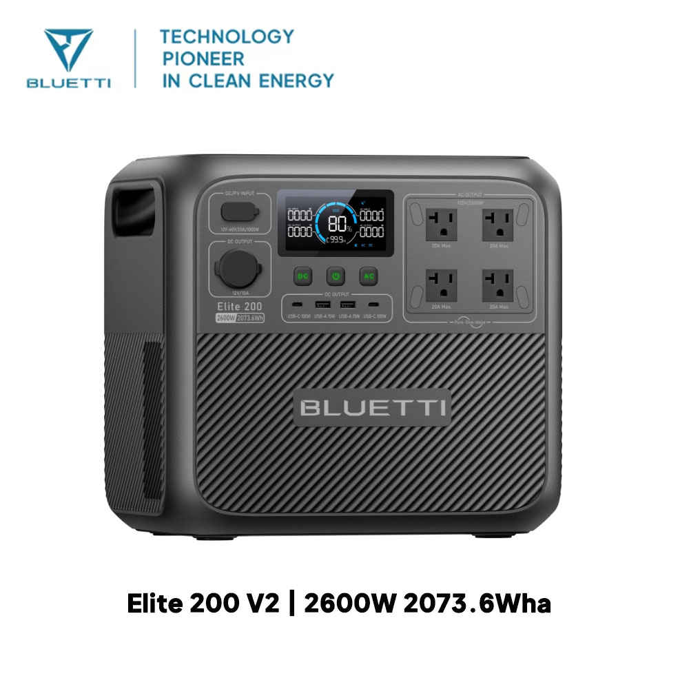 【Renew】BLUETTI Elite 200 V2 Po - Outdoor Powerwall ulasan dan harga