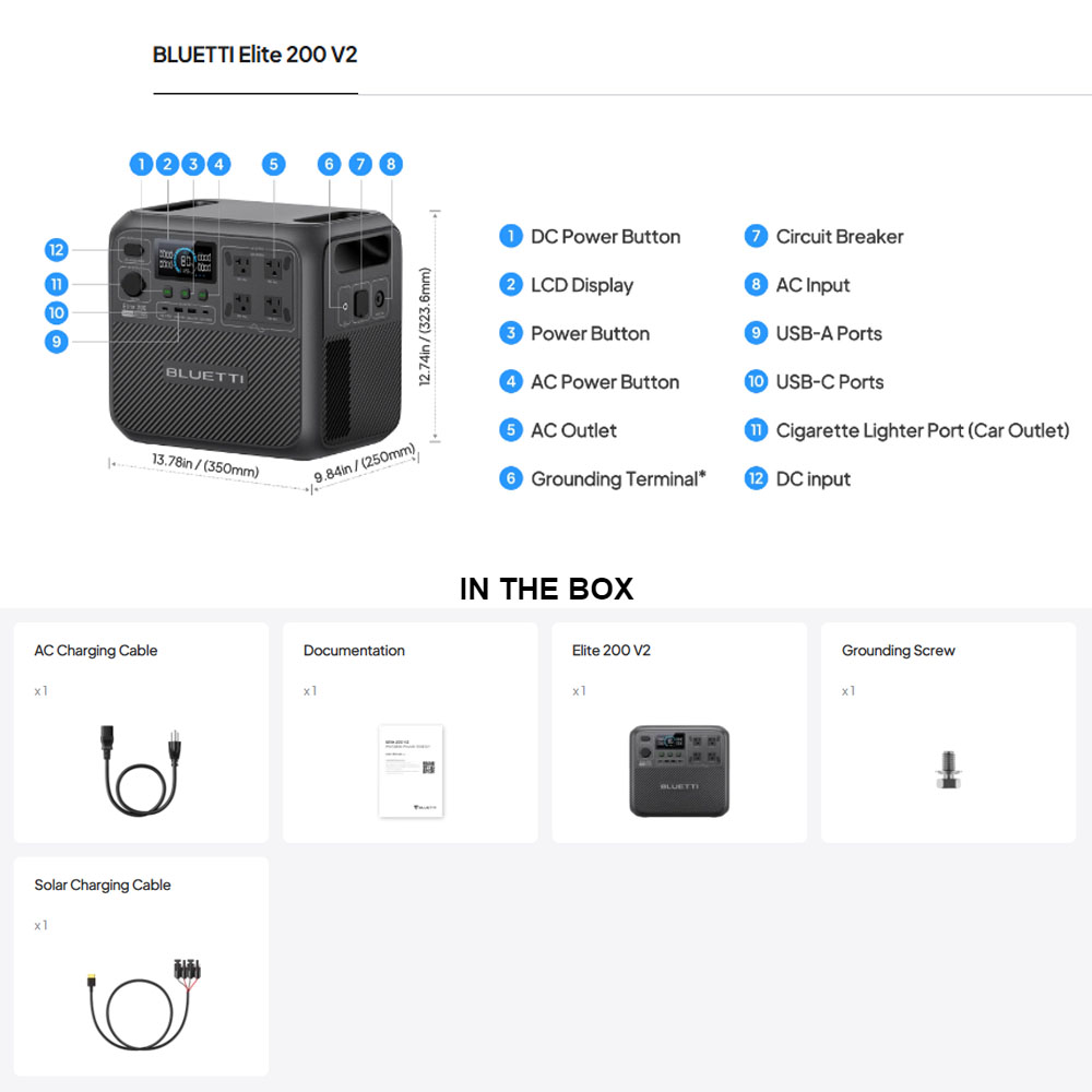 【Renew】BLUETTI Elite 200 V2 Po - Outdoor Powerwall ulasan dan harga